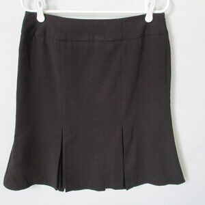 Worthington black pleated flare knee length lined skirt *Sz 10*